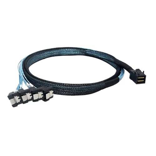 Cable interno S*A*S HD SFF-8643 a 4X SATA 7pin 1.0M miniatura 5
