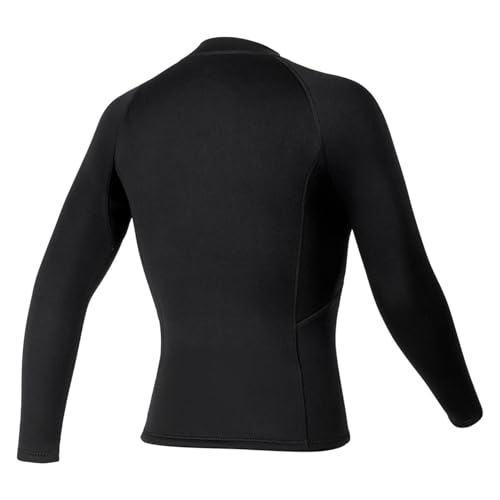 Adulto Camisa de natación de neopreno 3mm para hombre manga larga UPF 50+ traje de neopreno superior para esnórquel y natación miniatura 5