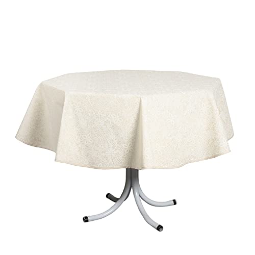 Toalha de Mesa Redonda Clean Athenas Eliete