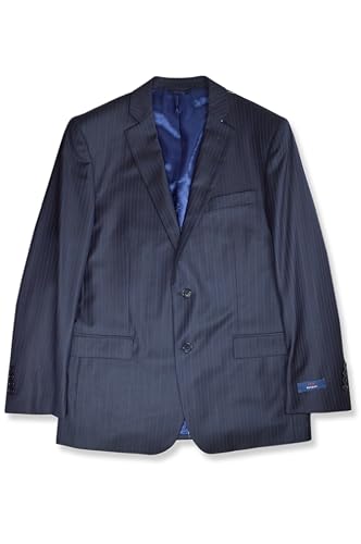 Brooks Brothers Men's Classic Regent Fit Woven All Wool 2 Pc. Suit Pants and Jacket, (40R Regular 34W x 32L, 137138 Navy Blue Striped)