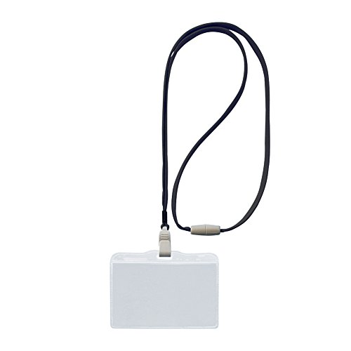 ライオン事務器 つりさげ名札 10個 ソフト N73ER-10P-BK ブラック