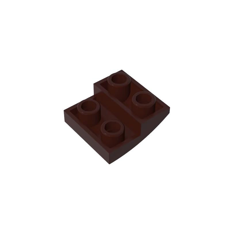 XYEIUGO 32803 Arched Brick Slope Curved 2x2 Inverted, Dark Brown, 50 PCS — image 1