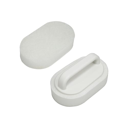 ICEICE Limpiador de baño con asa, esponjas de limpieza resistentes para bañera, ducha, azulejos y removedor de residuos de jabón, estropajo para una limpieza sin esfuerzo