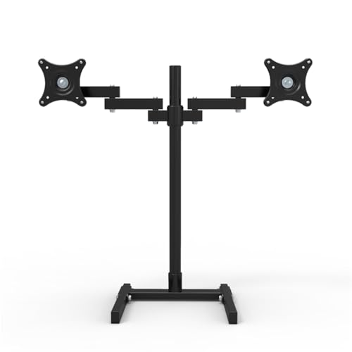 Support d'écran de bureau à double écran S502-2 en acier renforcé au design épuré