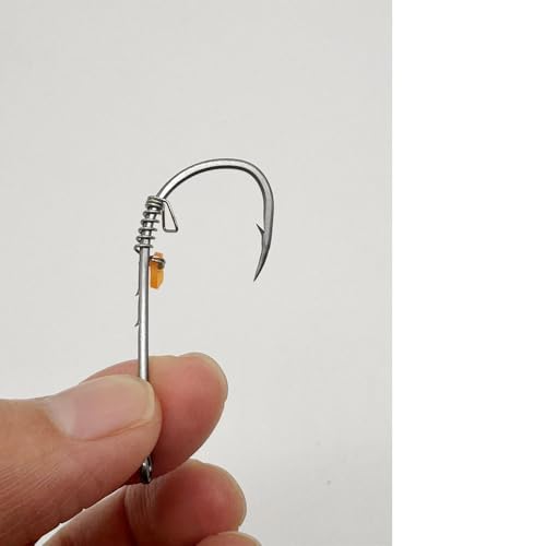 5 pçs/lote anzóis de pesca de camarão vivo ganchos fixos de aço de alto carbono ganchos de pesca com