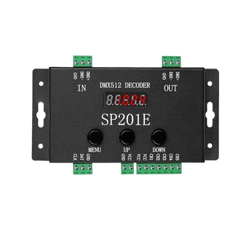 Contrôleur convertisseur SP201E DMX512 DC 5-24 V décodeur pour bande LED adressable