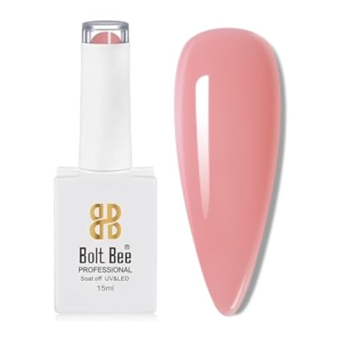 Image of Bolt Bee Dark Pink Color Gel Nail Polish Soak Off UV Gel DIY at Home Manicure Salon Nail Art (100, 15ml)