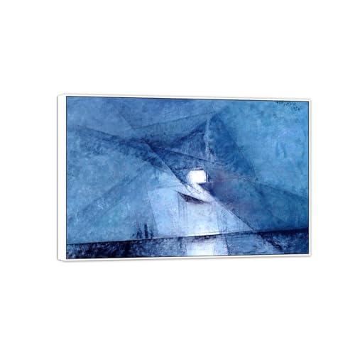 Impression sur toile Lyonel Feininger Loup | Tableau déco salon cadre blanc 60x40cm