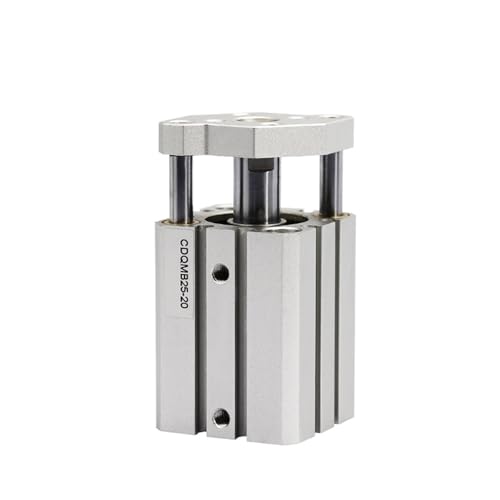 Cylindre pneumatique CQMB25 empêchant la torsion grâce à sa tige de guidage latérale