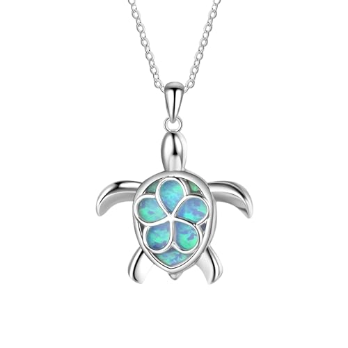 Collier tortue de mer en argent sterling cadeau anniversaire femme