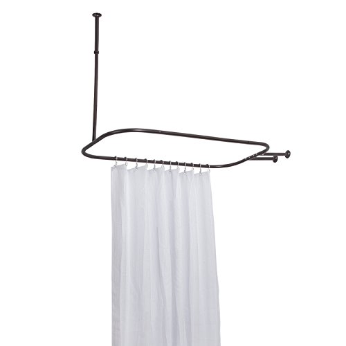 Utopia Alley Rust Free Hoop Shower Rod For Claw Foot Tubs, Oil Rubbed Bronze #TOP3
