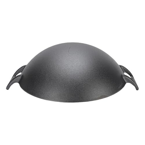 Wok de hierro fundido Focket 12.6 pulgadas doble asa miniatura 6