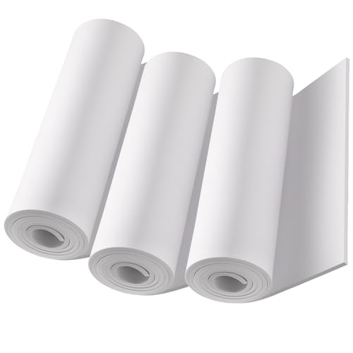 Image of MEARCOOH 3-Pack 6mm White Foam Sheet, 13.9 inch x 49 inch EVA Foam Roll Premium eva Craft Foam for Cosplay Costume