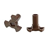 2 Pcs 0.94' Microwave Turntable Coupler, Microwave Oven Turntable Roller Guide Support with'D' Port,...