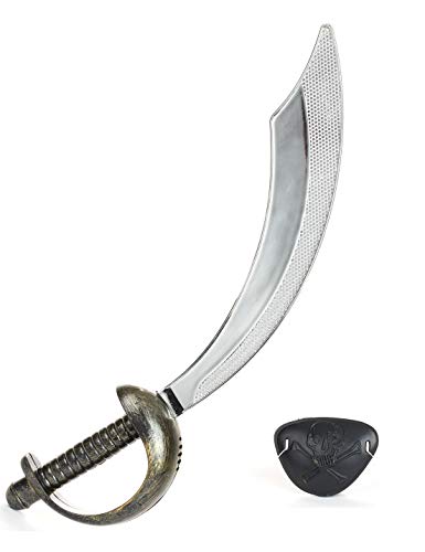 DEGUISE TOI - Sabre et Cache œil de Pirate en Plastique - [Armes/Epées]