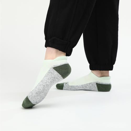 Image of WANDER Merino Wool Ankle Running Hiking Socks 3 Pairs Lightweight Cushioned Sweat-Wicking No Show Athletic Socks Men Women