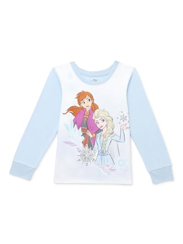 Disney Frozen 2 Girls Elsa Anna Pajama and Robe Set, 3-Piece - Large Blue2