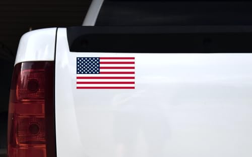 StickerTalk Proportional USA Flag Vinyl Sticker, 7 inches by 3.8 inches