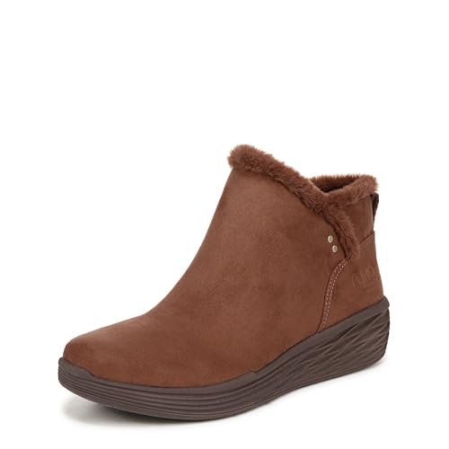 Ryka Womens Nimbus Zip Short Boots CACOA BROWN 9.5 M