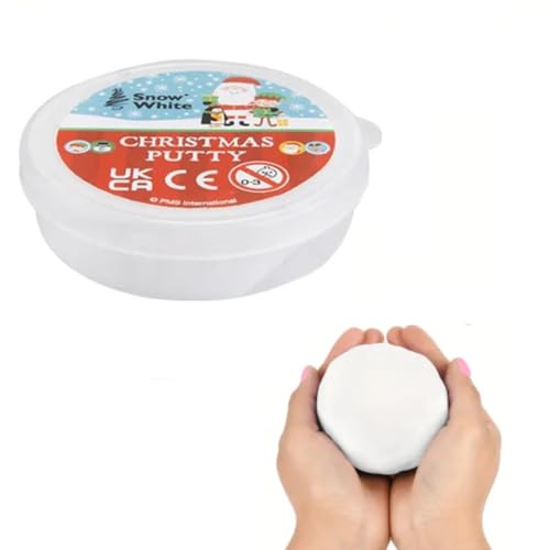 Image of White Christmas Snow Putty For Snowballs Snowman And Xmas Crafts - Craft Putty 40g - Stocking Filler.