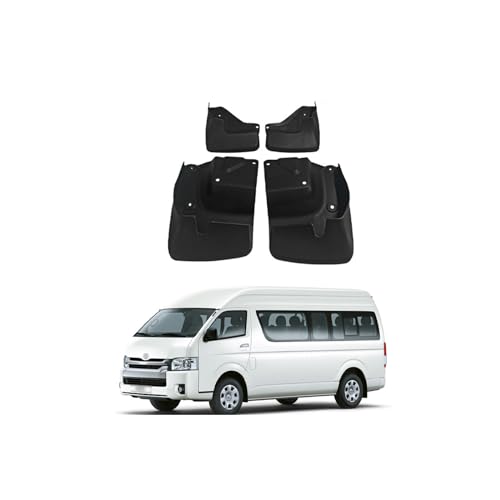 Image of Car Mud Flaps Mudguard for Toyota Hiace 1992-2024 Front and Rear Mudflaps Splash Guards Heavy Duty Flares 4-PC Auto Accessories,Send 1 Car Wash Towel,2012~2018