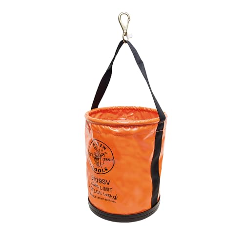 image for Klein Tools 5109SV Tool Bucket, Vinyl Lineman Bucket with Swivel Snap 