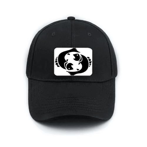 Casquette de baseball noire Poissons idée cadeau astro unique