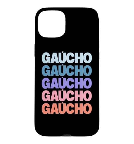 Funny Modern Repeated Text Design Gaucho Argentina Uruguay �X�}�z�P�[�X iPhone 15 Plus �p