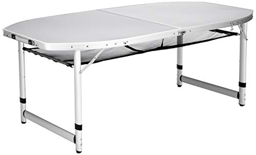 Campart Travel TA-0795 Kampeertafel – 150 x 80 cm – Opvouwbaar – Aluminium