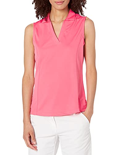 Image of PGA Tour Women's Petite Airflux Sleeveless Polos