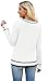 WIHOLL Button Down Shirts for Women Long Sleeve Business Casual Outfits Pullover Ladies Sweaters Fall Fashion 2025 Cute Soft Going Out Tops Color Block White L