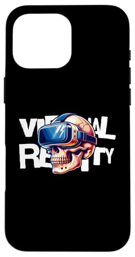 Virtual Reality Skull VR Gamer Futuristic Art �X�}�z�P�[�X iPhone 16 Pro Max �p