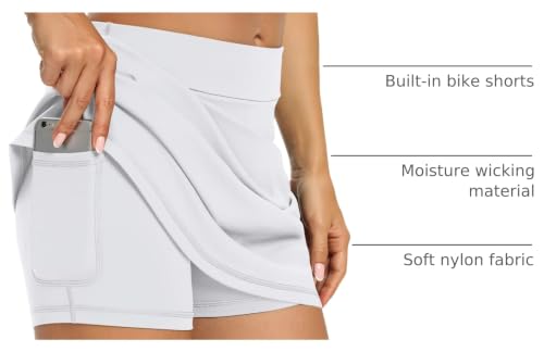 Image of LouKeith Tennis Skirts for Women Golf Athletic Activewear Skorts Mini Summer Workout Running Shorts with Pockets