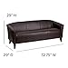 Flash Furniture HERCULES Imperial Series Brown LeatherSoft Sofa