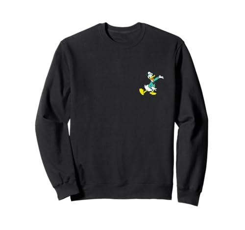 Sweatshirt Donald Duck Disney motif discret et finitions soignées