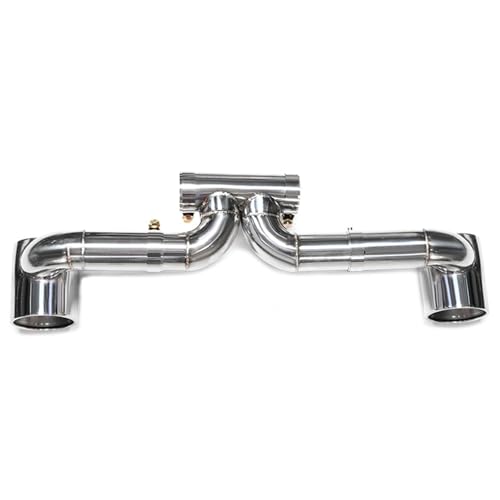 Embouts d'échappement pour 718 Boxster look GT3/4 en acier inoxydable argenté satiné