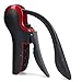 KEISSCO Wine Opener Compact Vertical Corkscrew Wine Bottle Opener with Built-in Foil Cutter