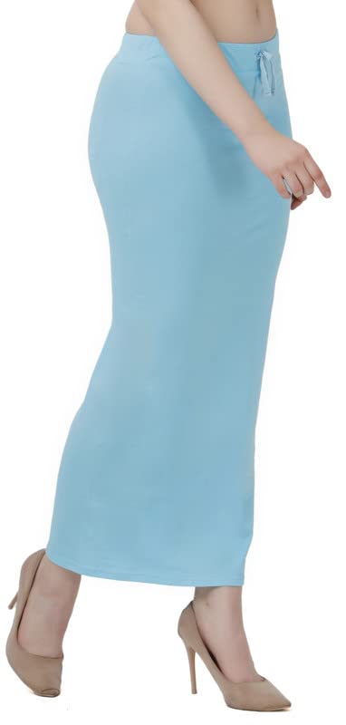Image of Lycra Blend Cotton Saree Shapewear Petticoat for Women and Girls, Skirts Shapewear Dress for Saree