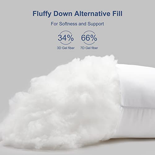 Cozylux Pillows Queen Size Set Of 2, Hotel Quality Bed Pillows For Sleeping 2 Pack, Cooling Pillows For Side Back And Stomach Sleepers, Down Alternative Luxury Soft Supportive Fluffy Pillows (20X30) #TOP2