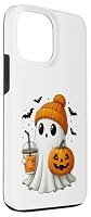 Kawaii Geist mit Kürbis und Herbst Drink Halloween Hülle für iPhone 13 Pro Max – Ansicht 3