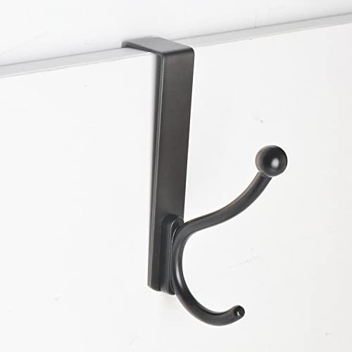 Türhaken Schwarz Matt,IGOOUO 4 Stück Türhaken Zum Einhängen Schwarz,Door Hanger For Clothes Cover