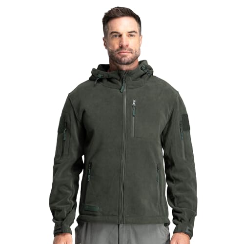 Baerskin Tactical Hoodie Jacket for Men 4.0 - Military Style Fleece Sweater for Cold, Rain, Wind or Snow