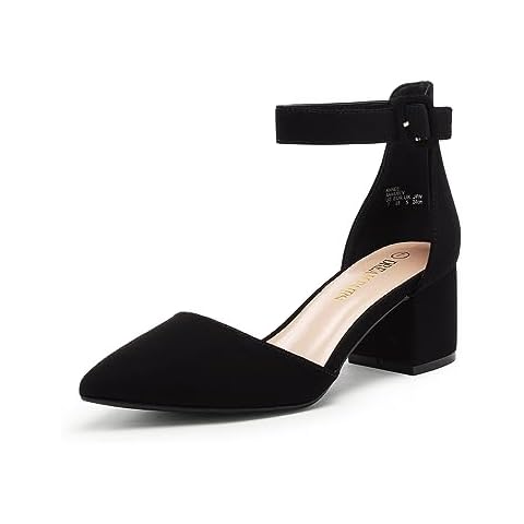 DREAM PAIRS Annee Black Nubuck Court Shoes Cover