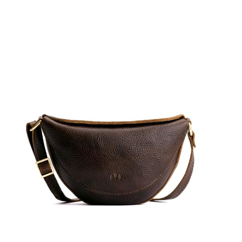 Portland Leather Goods Koala Sling Bag – Leather Sling with Top Magnetic Closure, Interior Pocket & Adjustable Strap – Handmade from the Finest Full-Grain Hides – Medium, Nutmeg