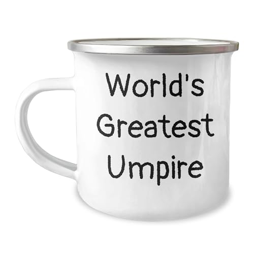 World's Greatest Umpire Umpire Camping Mug Funny Birthday Unique Gift for Umpire Enthusiasts from Friends and Family