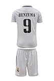 MODAMİT Kinder Trikot Madrid Heim Karim Benzema #7, Mit Kurz (140,Benzema,Heim)