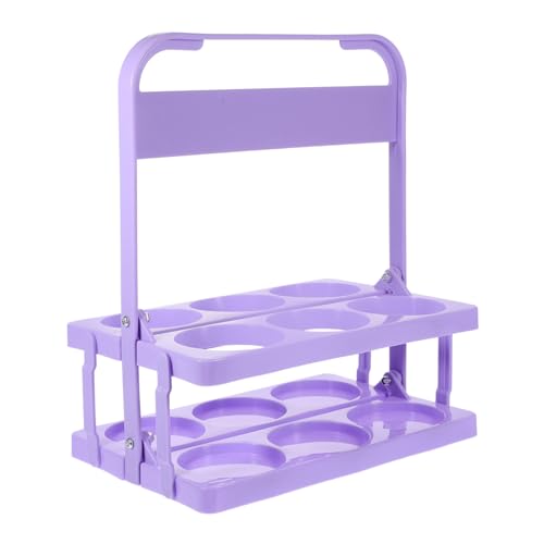 KICHOUSE Foldable Beer Carrier with Handle Portable Plastic Beer Holder for Bottles for Home Bar Outdoor Picnics Convenient and Beer Rack Light