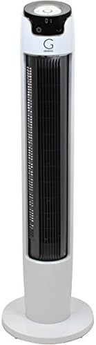 Genesis Powerful 43 Inch Oscillating Tower Fan With Max Air Quiet Technology And Remote