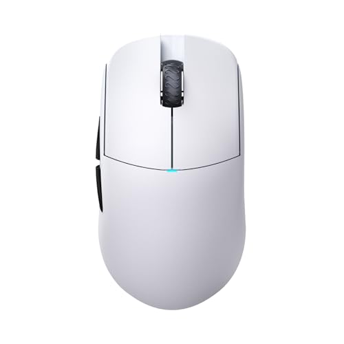 Lamzu Atlantis Mini Champion Edition Wireless Gaming Mouse Ultra Lightweight 51g Symmetrical MCU Nordic 52840 PAW3950 Sensor Dustproof Encoder Optical Switch 8K Polling Rate Compatible-White