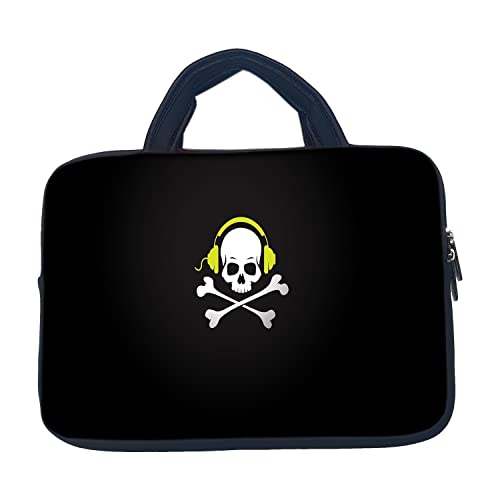 Image of TheSkinMantra Chain Laptop Sleeve Bag Compatible with Laptop /Macbooks /Chrombook /Notebook /Zbook (14.1 Inch (Handle), Danger)